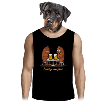 Pánské tílko Bastard Buřty na pivě pánské tílko Black