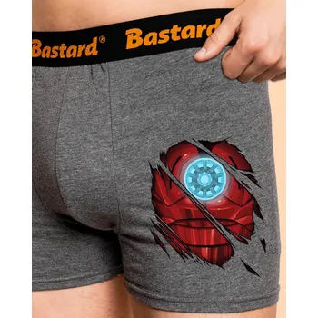 Trenýrky Bastard Ironman boxerky Gray Melange