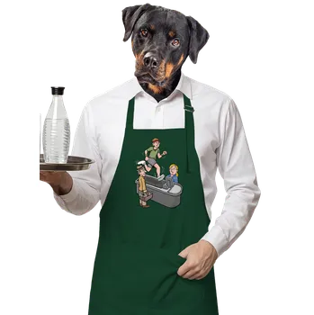 Kuchyňská zástěra Bastard Běžecký pás zástěra Bottle Green