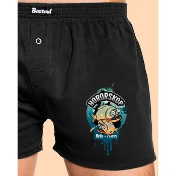 Trenýrky Bastard Hororskop - Ryby pánské trenky Black