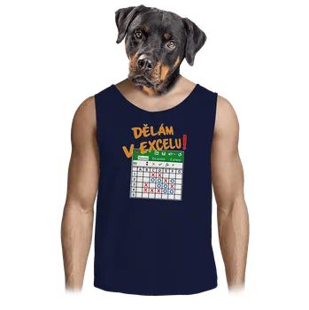 Pánské tílko Bastard Dělám v Excelu pánské tílko French Navy