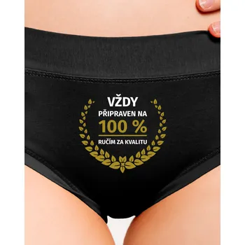Souprava dámského spodního prádla Bastard Vždy připraven dámské kalhotky Black