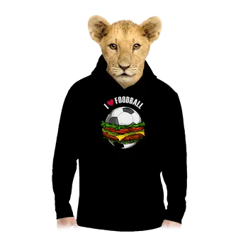 Chlapecká mikina Bastard Foodball dětská mikina klokanka Black