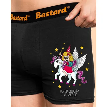 Trenýrky Bastard Holka ve škole boxerky Black