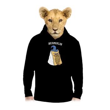 Chlapecká mikina Bastard Hermerlin dětská mikina klokanka Black