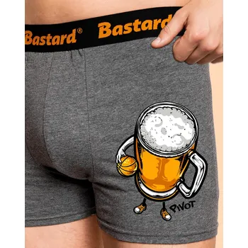 Trenýrky Bastard Pivot boxerky Gray Melange