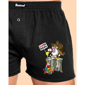 Trenýrky Bastard Super menu pánské trenky Black