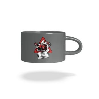 Bastard Řidič kamionu hrnek makronka Grey Macaron