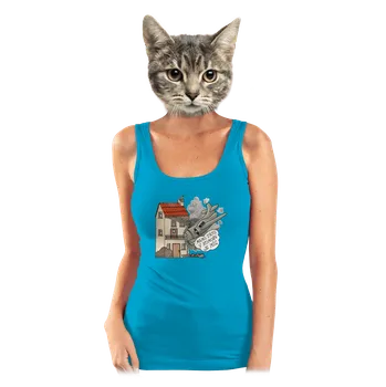 Bastard V komoře je MiG dámské tílko klasické Blue Atol