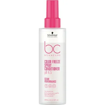 Vlasová regenerace Schwarzkopf Professional Bonacure Color Freeze Spray Conditioner bezoplachový kondicionér pro barvené vlasy 200 ml, EXP. 03/2026