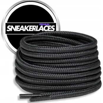 Tkaničky do bot Černé tkaničky 90 cm Kulaté tkaničky do bot tenisek vel 36-40