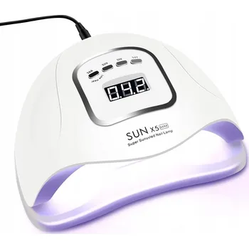 UV lampa na nehty UV LED lampa na nehty 80W pro hybridní a gelové nehty, silná, hybridy SUN X5 MAX LCD