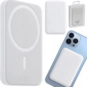 Powerbanka Powerbank MagSafe 10000 mAh indukční pro iPhone bílý USB C