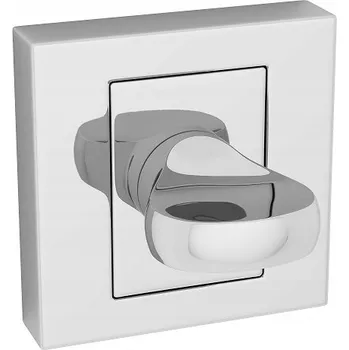 Dveřní kování Interiérová klika Kuchinox Čtvercová rozeta, Klika se zámkem WC