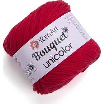 Příze Vlna YarnArt Bouquet Unicolor 3217 / červená
