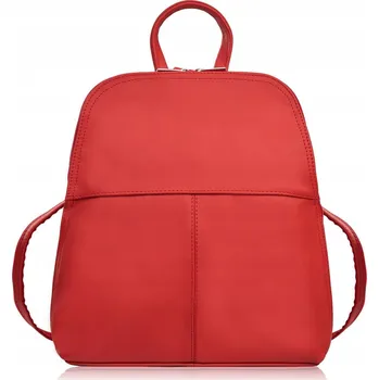 Městský batoh Dámský kožený batůžek červený malý batoh do města Abruzzo ABR-38-RD