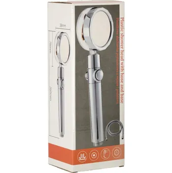 Sprchová hlavice Kontext s turbínou stříbrný