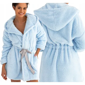 Dámský župan Sensis dámský župan ke kolenům s kapucí velikost L/XL