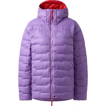 Dámská péřová bunda Haglöfs ROC Flash Down hood - fialová Velikost: XS