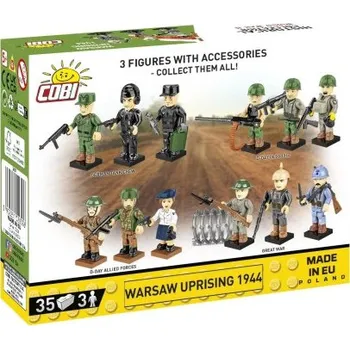 Stavebnice COBI Cobi 2057 3 figurky s doplňky Varšavské povstání, 35 kostek