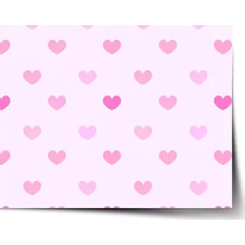 Plakát Sablio Plakát Růžové srdce - 120x80 cm