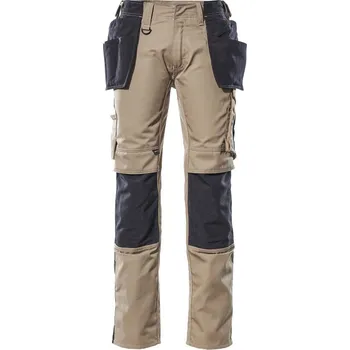 Dámské kalhoty MASCOT® Kalhoty se závěsnými kapsami Světlá khaki/Černá Velikost: 46