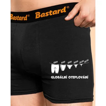 Trenýrky Bastard Globální oteplování boxerky Black