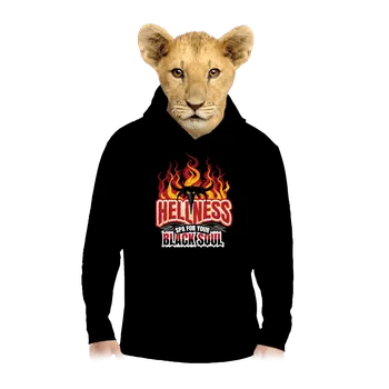 Chlapecká mikina Bastard Hellness dětská mikina klokanka Black