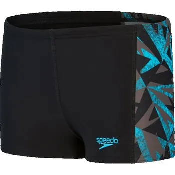 Chlapecké plavky Chlapecké plavky Speedo Hyper Boom Panel Aquashort Boy Black/Bolt/Dove Grey 152cm