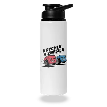 Láhev Bastard Krychle a zběsile lahev na vodu White