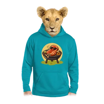 Chlapecká mikina Bastard Letní flákárna dětská mikina klokanka Hawaiian Blue