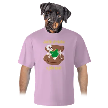 Bastard Ještě stránku unisex tričko oversized Orchid