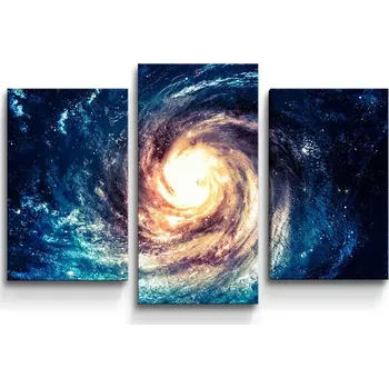 Obraz Sablio Obraz - 3-dílný Světelný vír - 75x50 cm
