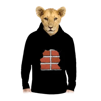 Chlapecká mikina Bastard Cihličky dětská mikina klokanka Black