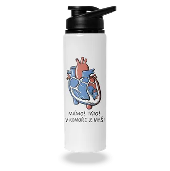 Láhev Bastard V komoře je myš lahev na vodu White