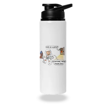 Láhev Bastard Houstone, mám problém! lahev na vodu White