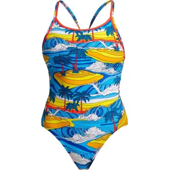 Dámské plavky Dámské plavky Funkita Beach Bum Eco Diamond Back One Piece 32
