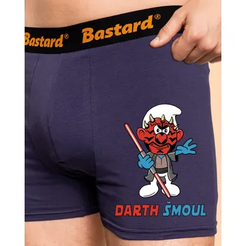 Pánské spodní prádlo Bastard Darth Šmoul boxerky Blue Navy
