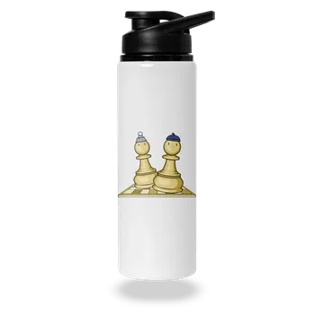 Láhev Bastard Šach a Mat lahev na vodu White