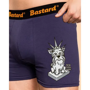 Trenýrky Bastard New Yorkshire boxerky Blue Navy
