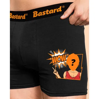 Trenýrky Bastard WOW boxerky Black