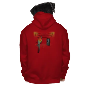 Pánská mikina Bastard Repeat battle pánská mikina na zip Red