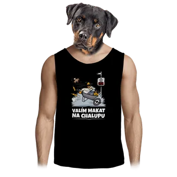 Pánské tílko Bastard Valím na chalupu pánské tílko Black