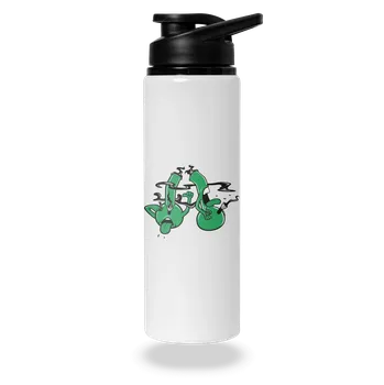 Láhev Bastard Bongo kašel lahev na vodu White