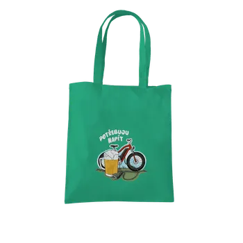 Nákupní taška Bastard Potřebuju napít taška Mint