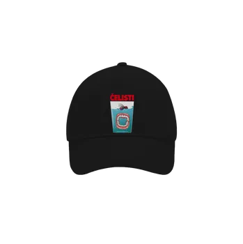 Kšiltovka Bastard Čelisti ve sklenici kšiltovka baseballka Black