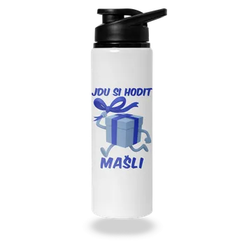 Láhev Bastard Jdu si hodit mašli lahev na vodu White