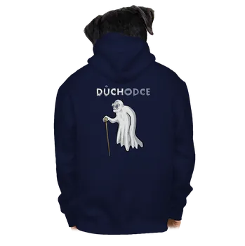 Pánská mikina Bastard Duch důchodce pánská mikina na zip Navy