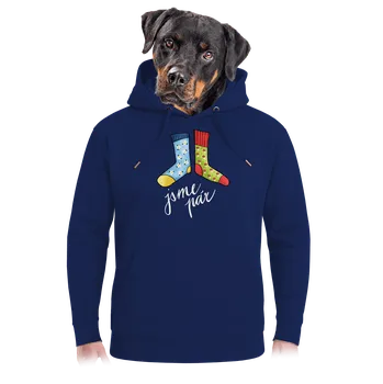 Pánská mikina Bastard Jsme ponožkový pár unisex mikina premium Navy