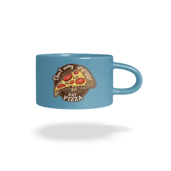 Bastard Pizza hrnek makronka Blue Macaron